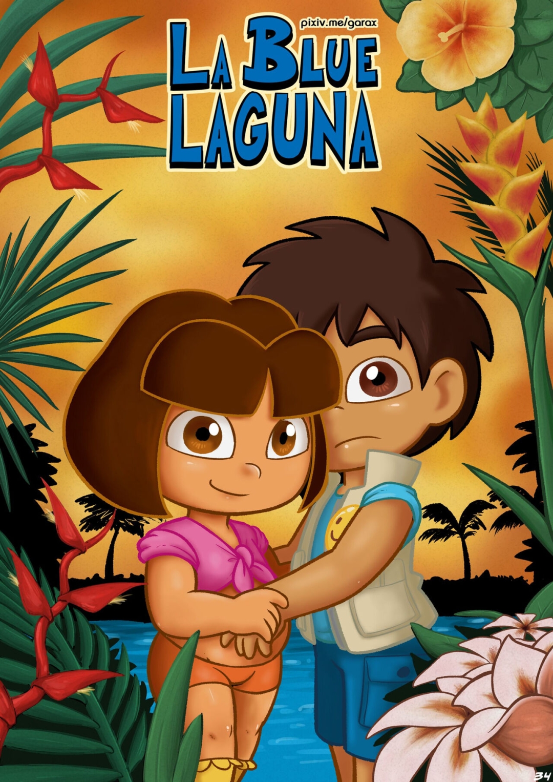 Comic Porno [Garabatoz] La Blue Laguna (Dora The Explorer) (#1)