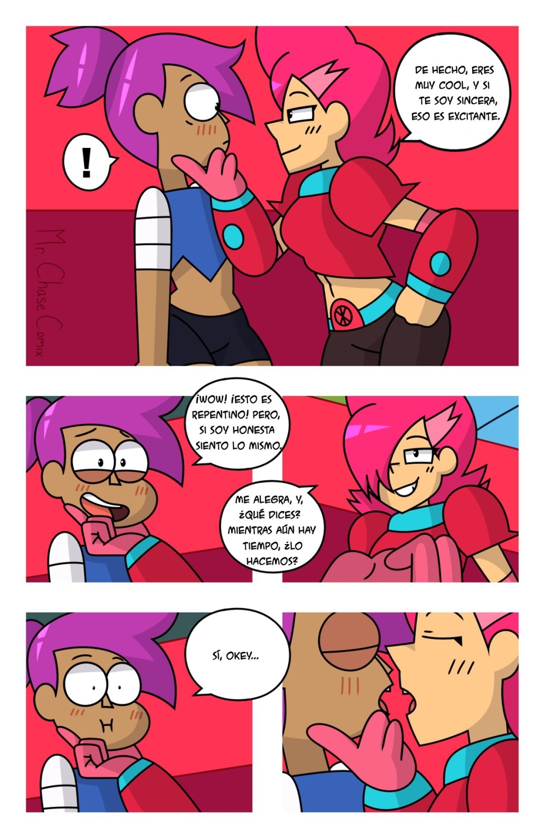 Comic Porno [Mr.chasecomix] Red Hot Action (Ok K.o. Lets Be Heroes!) (#6)