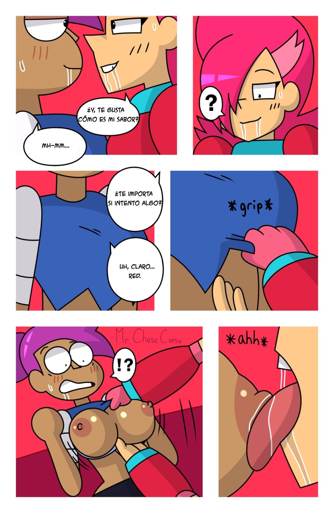 Comic Porno [Mr.chasecomix] Red Hot Action (Ok K.o. Lets Be Heroes!) (#8)