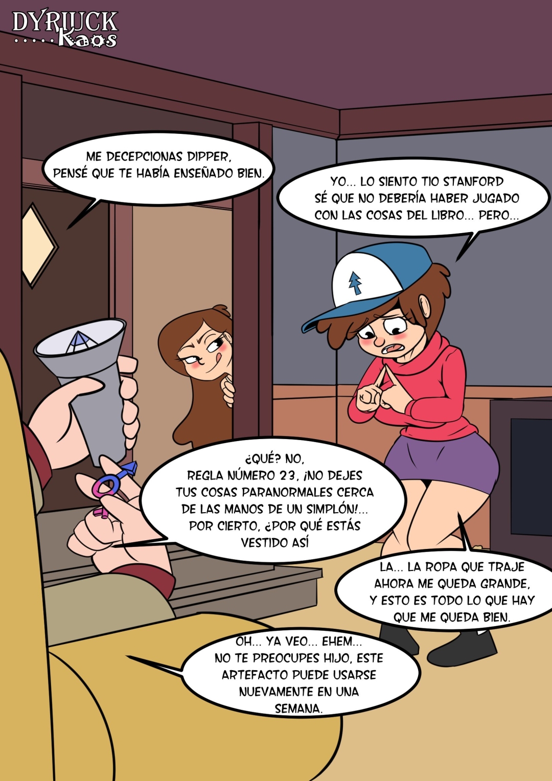 Comic Porno [Dyriuckkaos] Dipper R63 (Gravity Falls) (#4)