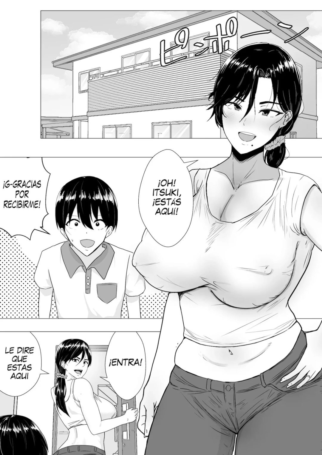 Comic Porno [Tarobaumu] Kimottama Kaa-Chan 1 ~genki Mama Ga Boku No Dekachin Ni Ochiru Made~ (Doujinshi) (#4)