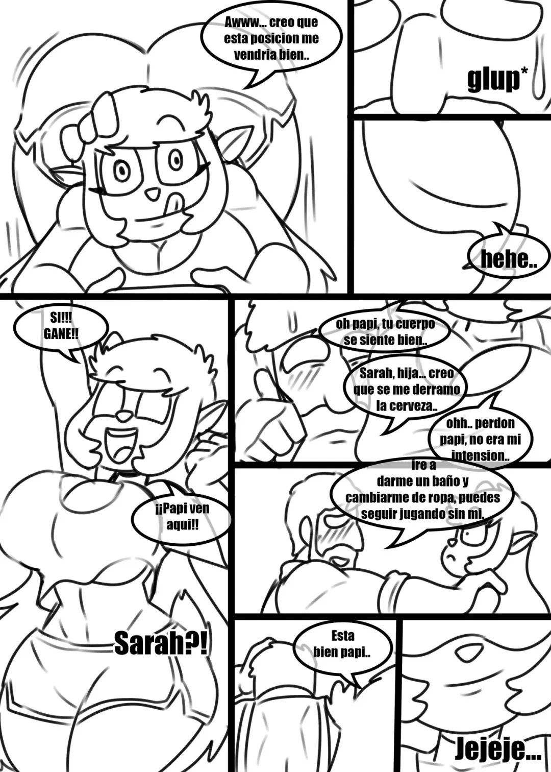 Comic Porno [Zaicomaster14] Jugando Con Papi (#3)