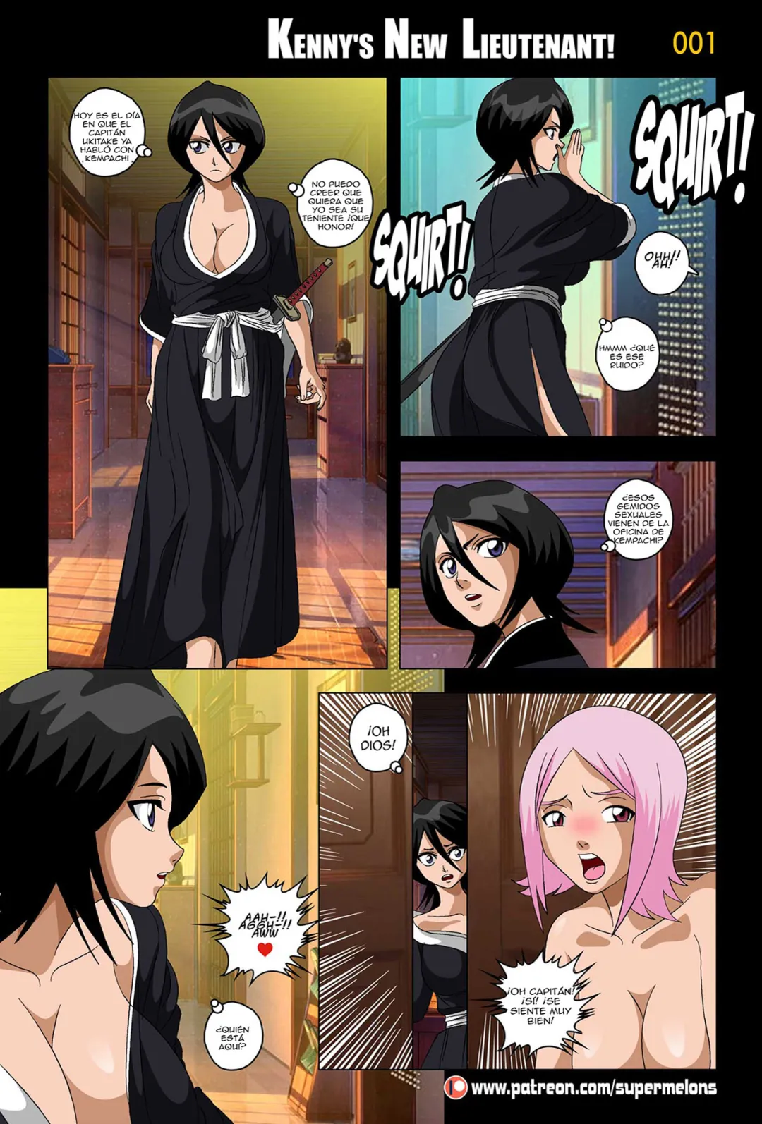 Comic Porno [Super Melons] Kennys New Lieutenant! (Bleach) (#2)