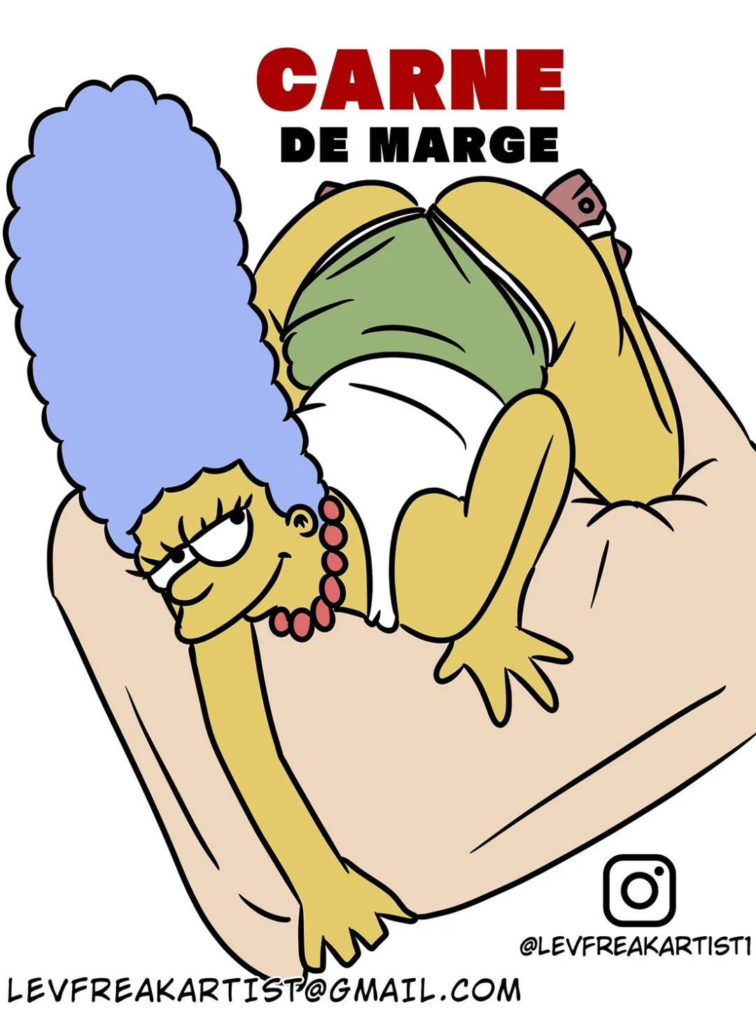 Comic Porno [Levfreakartist] Carne De Marge Parte 1 (Los Simpsons) (#1)