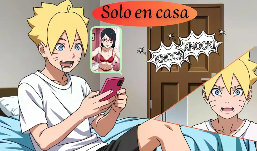 Comic Porno Solo En Casa [Saradaart]