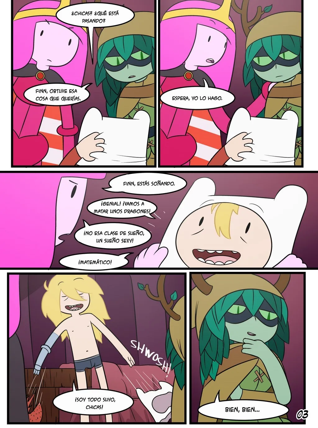 Comic Porno [Inker Shike] Antes De La Batalla (Adventure Time) (#3)