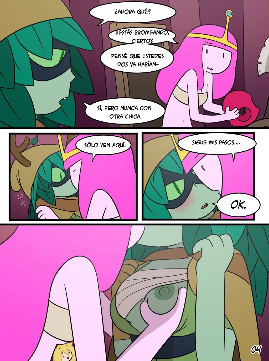 Comic Porno [Inker Shike] Antes De La Batalla (Adventure Time) (#4)