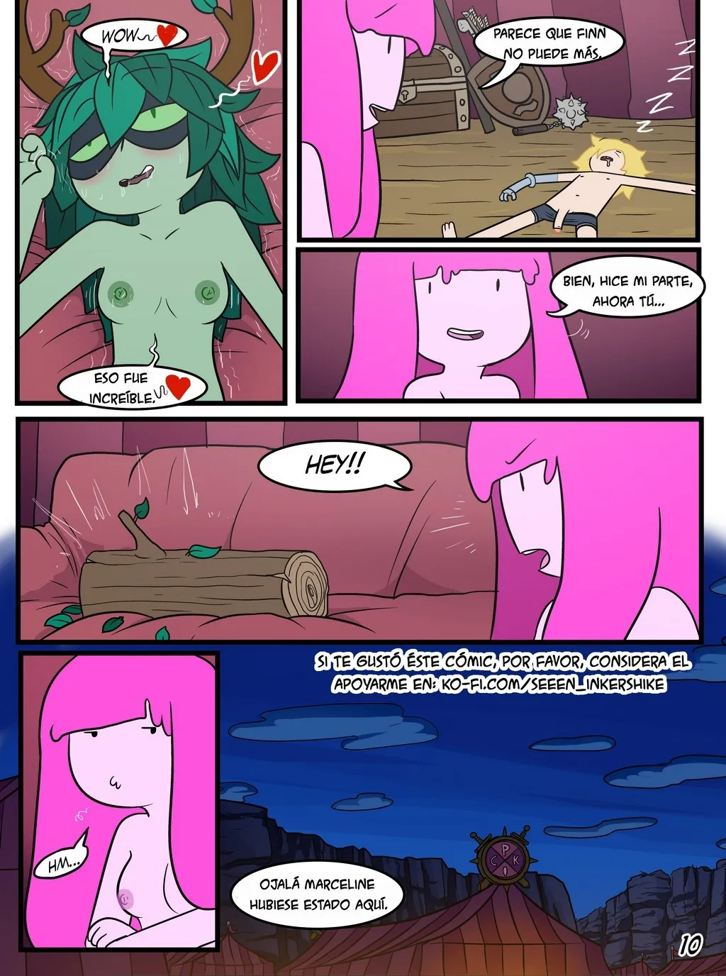 Comic Porno [Inker Shike] Antes De La Batalla (Adventure Time) (#10)