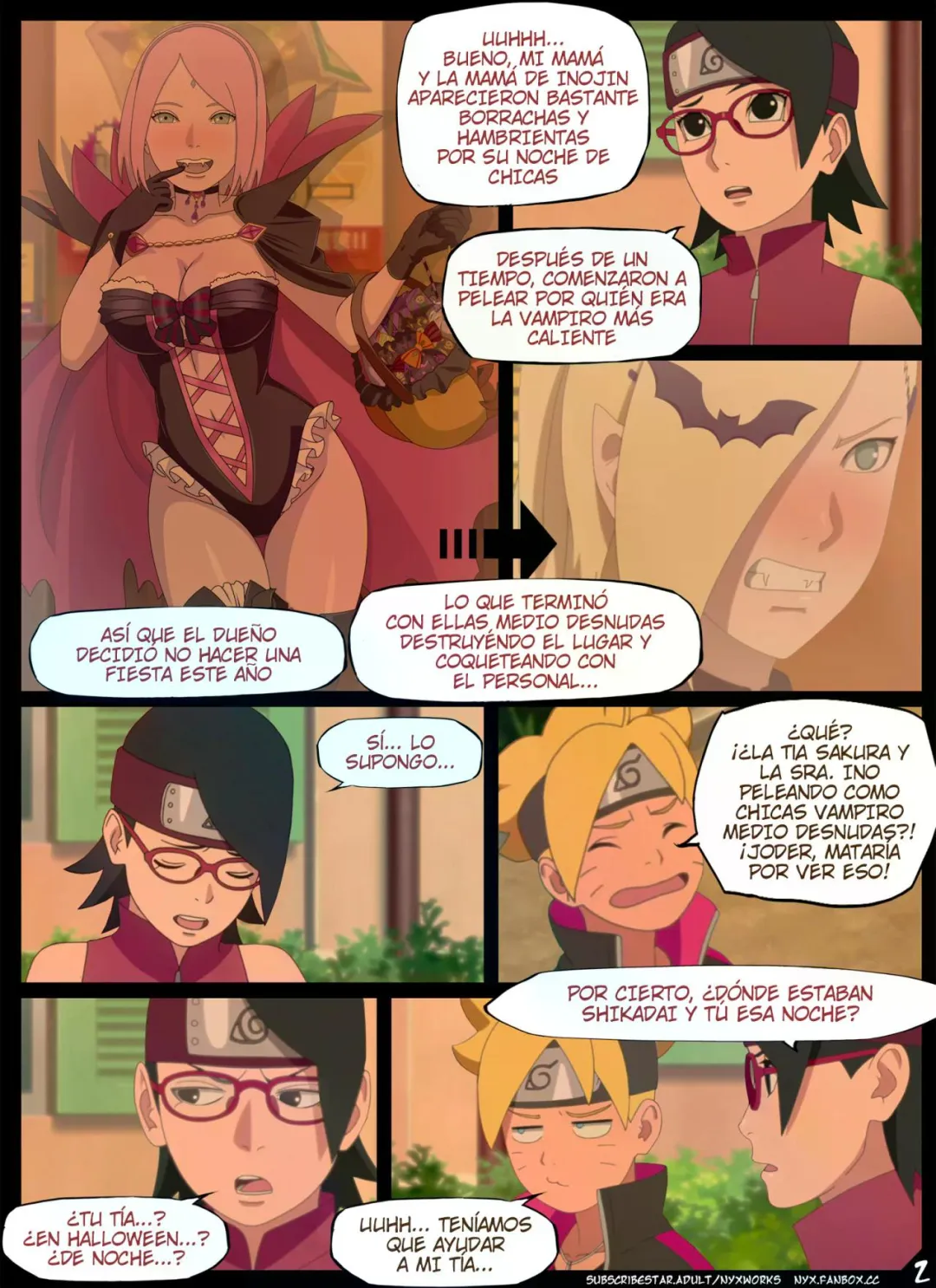 Comic Porno [Nyx] Night Of The Red Eyed Succubus (Boruto: Naruto Next Generations) (#3)