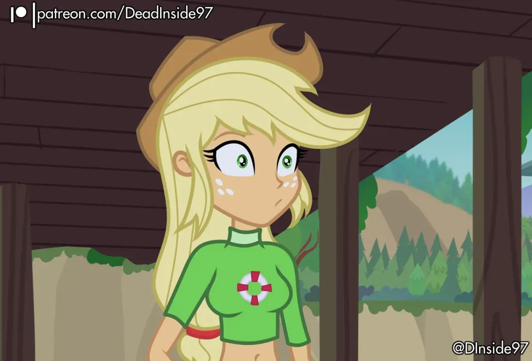 Comic Porno [Deadinside97] Lifeguard Applejack X Rainbow Dash (My Little Pony Equestria Girl) (#2)