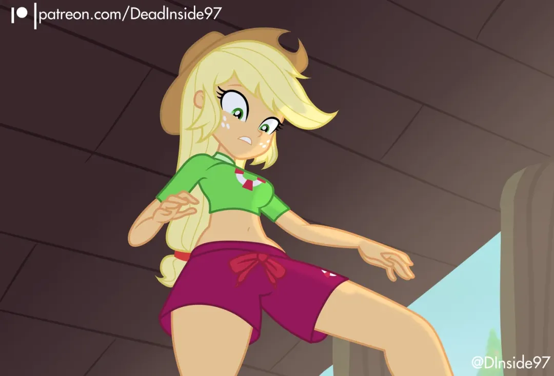 Comic Porno [Deadinside97] Lifeguard Applejack X Rainbow Dash (My Little Pony Equestria Girl) (#3)