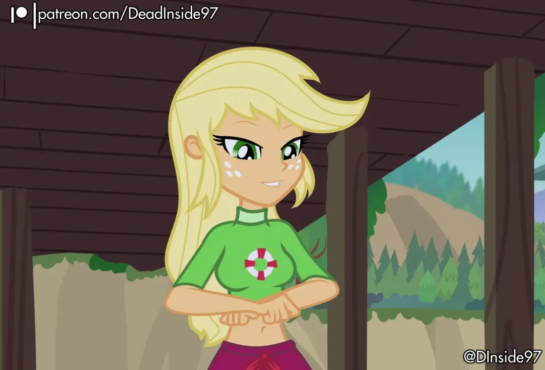 Comic Porno [Deadinside97] Lifeguard Applejack X Rainbow Dash (My Little Pony Equestria Girl) (#6)