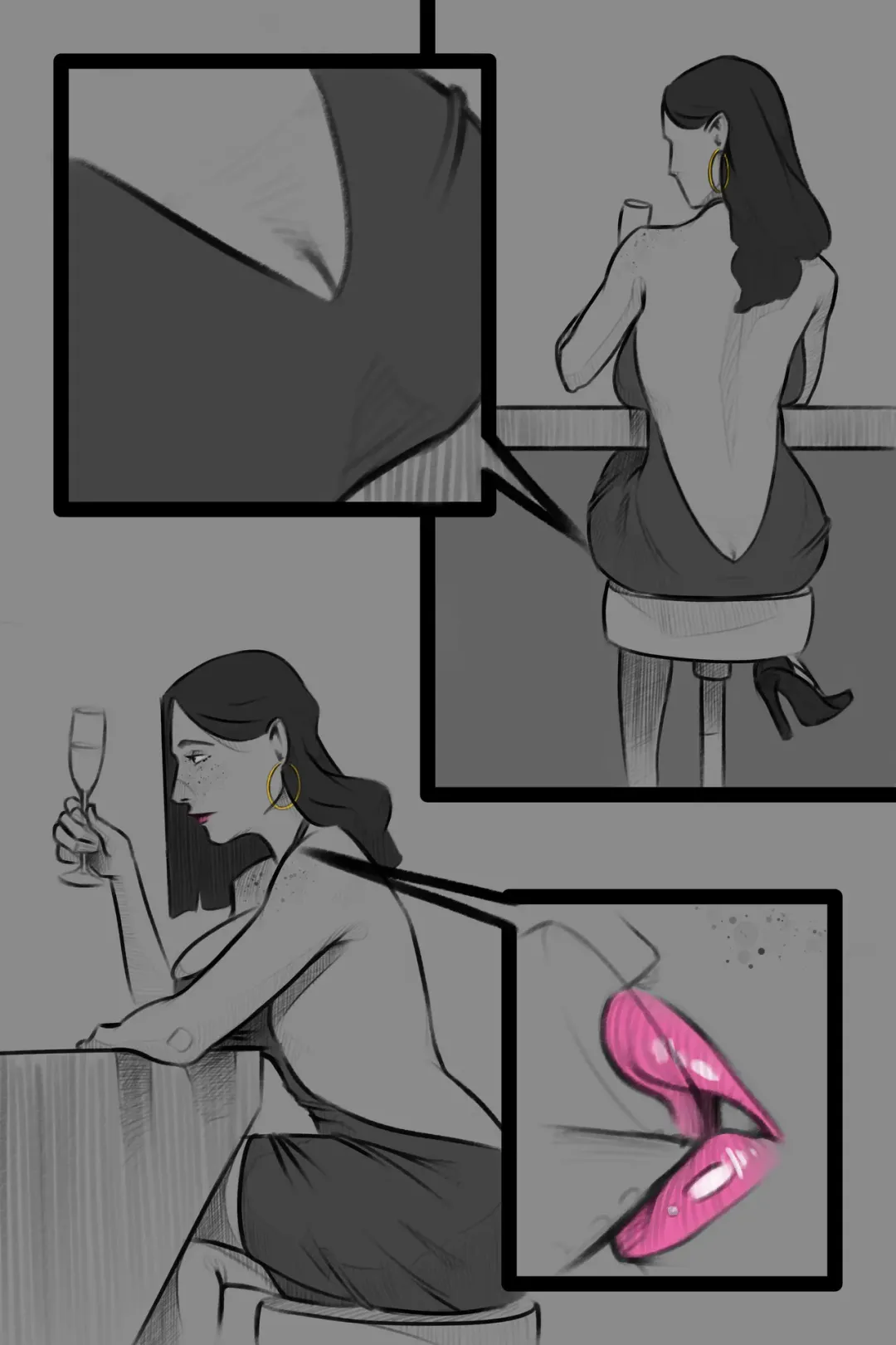 Comic Porno [Cantdrawstuff] Through Her Eyes (Pink Version) (#4)