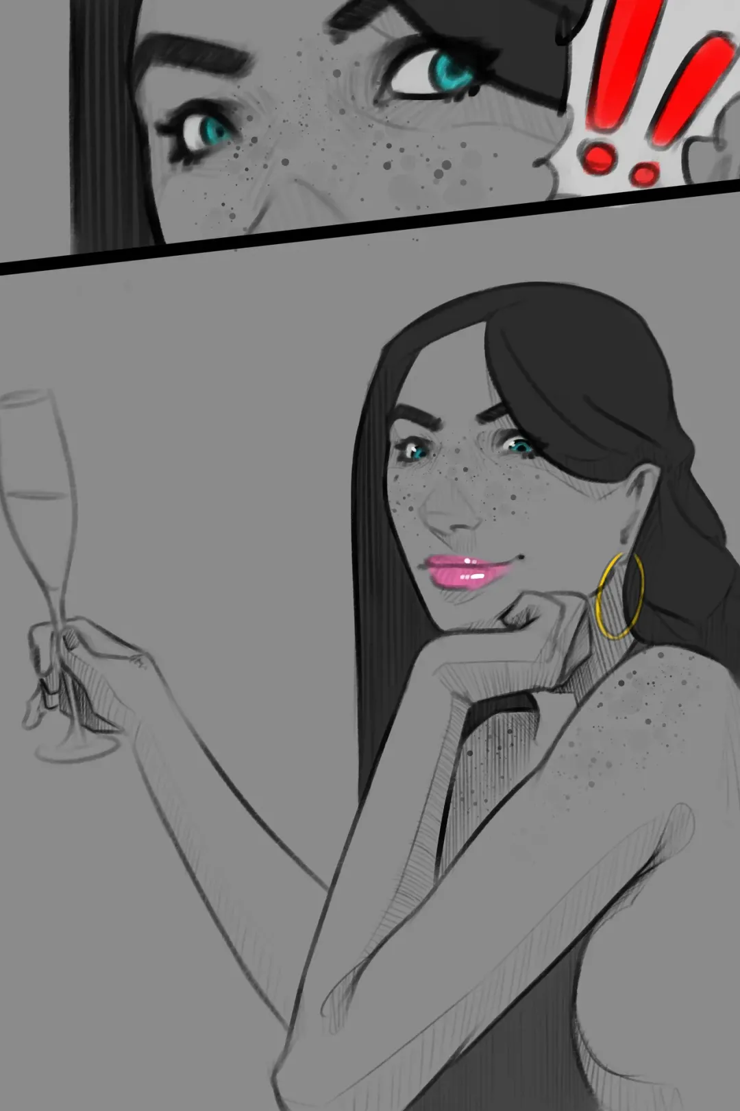 Comic Porno [Cantdrawstuff] Through Her Eyes (Pink Version) (#5)