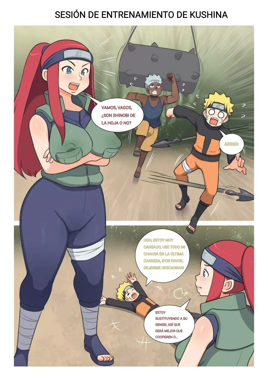 Comic Porno Sesion De Entrenamiento De Kushina Comic Porno (#1)