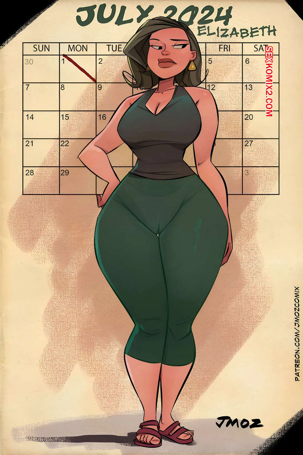 Comic Porno Calender Girls. Jmoz. (#1)