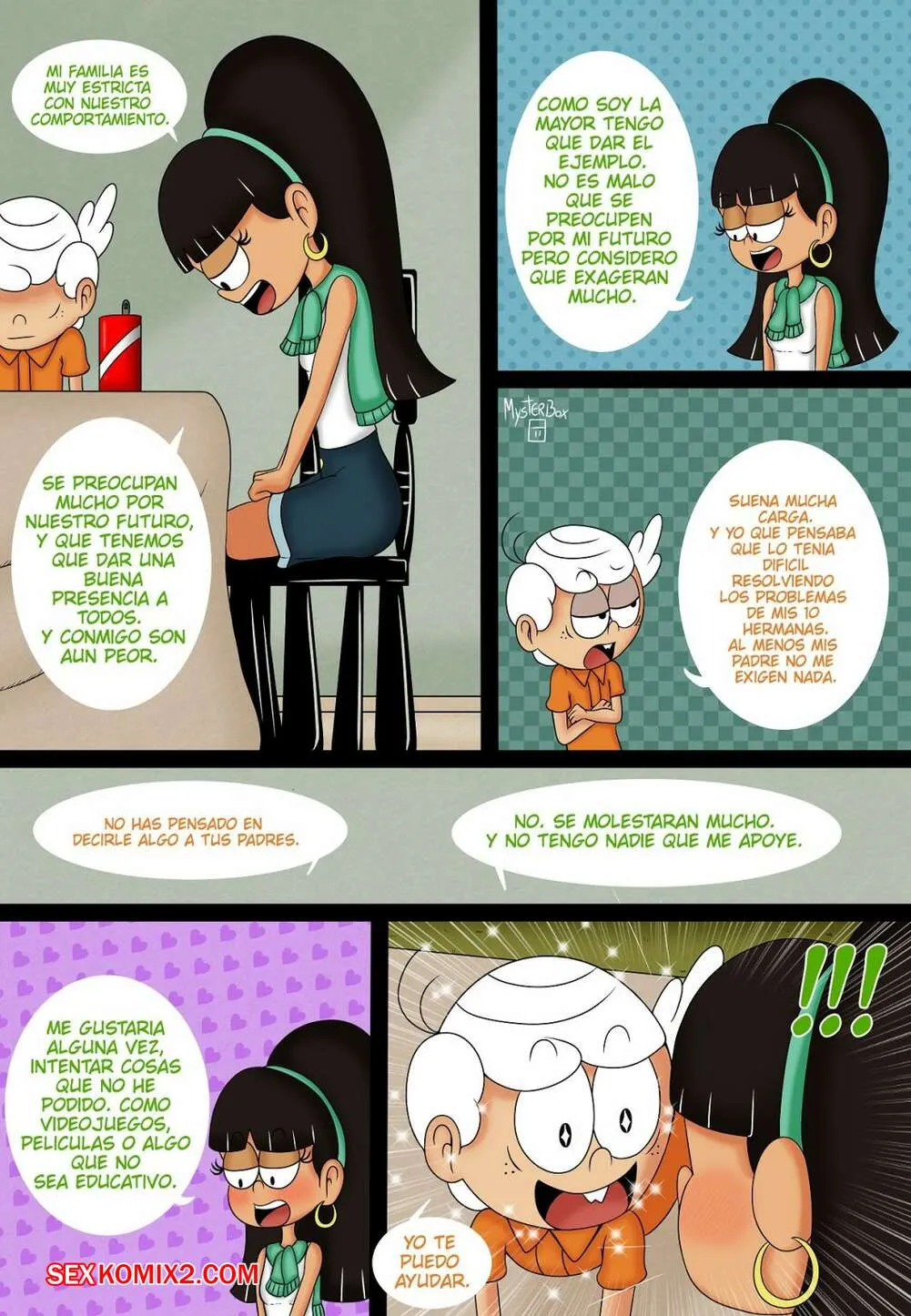 Comic Porno Mi Vecino Lincoln Loud. Myster Box. (#5)
