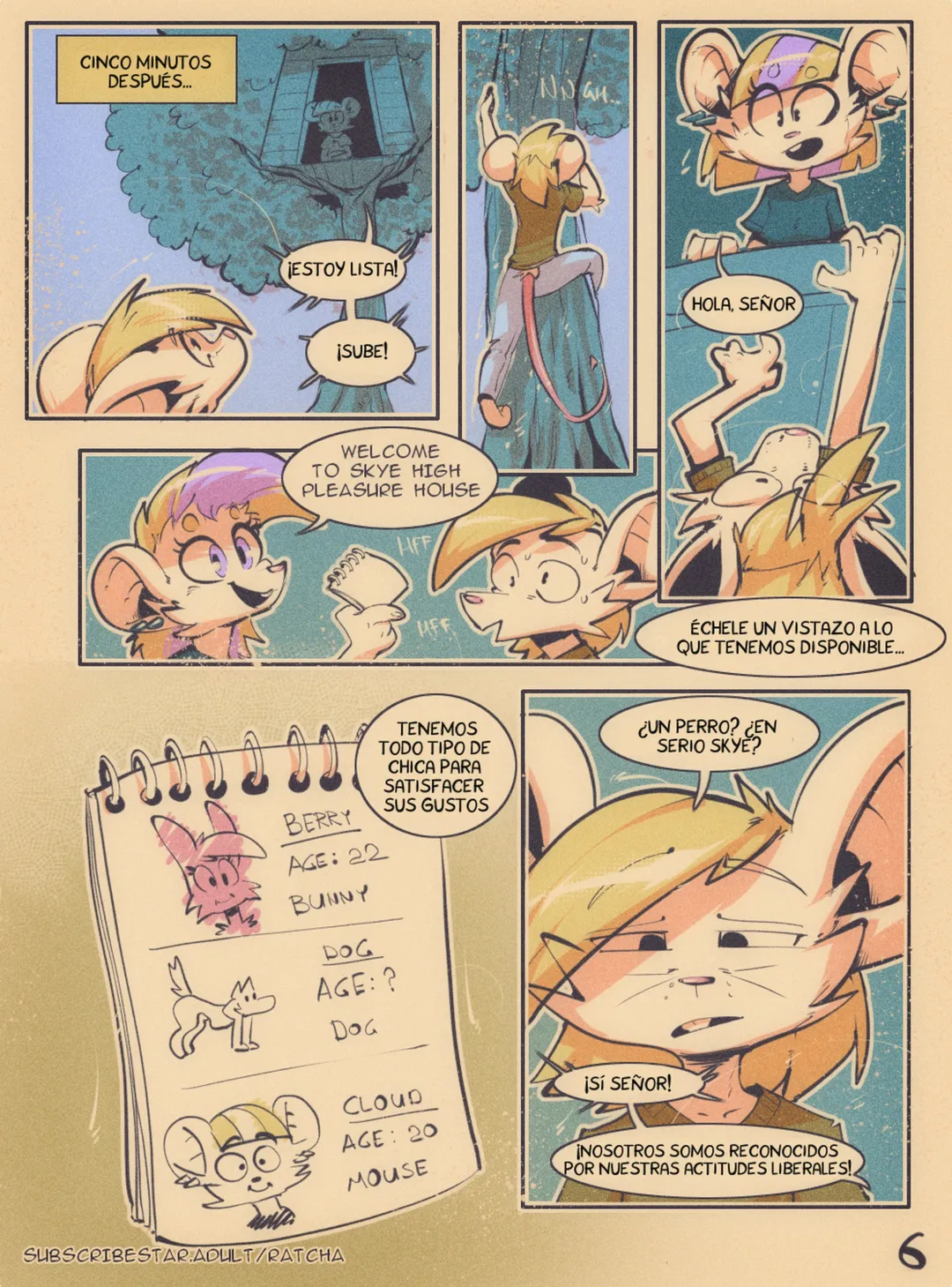 Comic Porno [Ratcha] Skye High Club (#6)