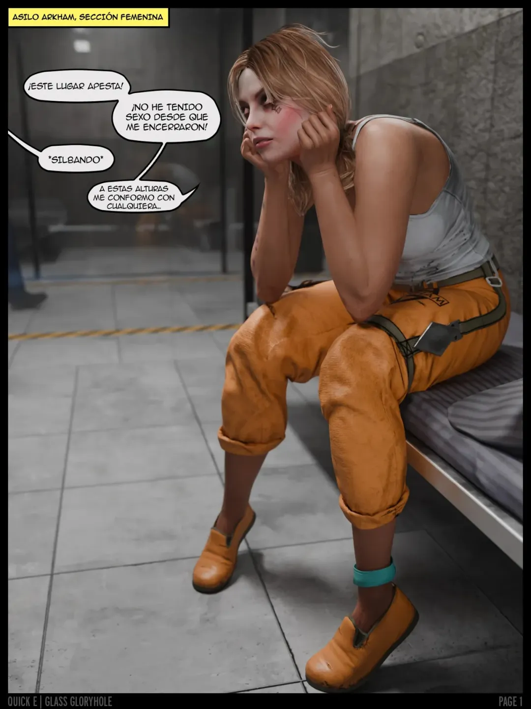 Comic Porno [Quick E] Arkham Asylum Glory Hole (Comic Porn) (#1)