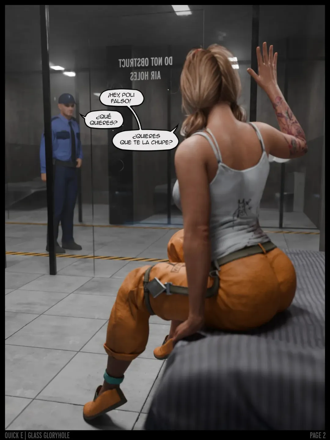 Comic Porno [Quick E] Arkham Asylum Glory Hole (Comic Porn) (#2)
