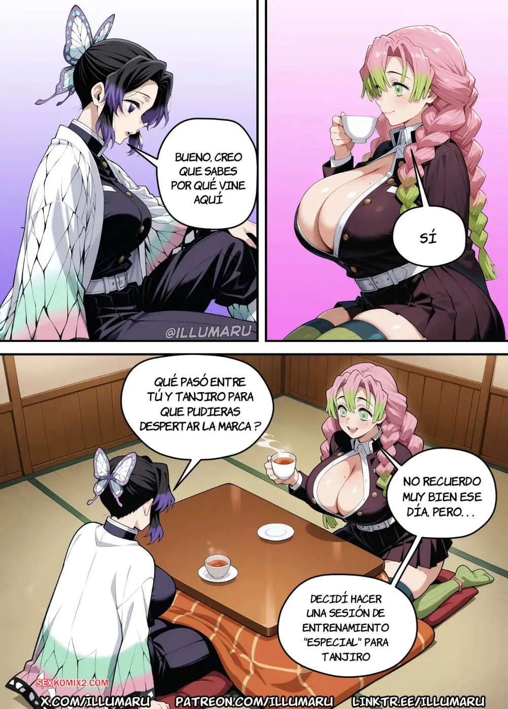 Comic Porno El Entrenamiento De La Hashira Shinobu. Illumaru. (#2)
